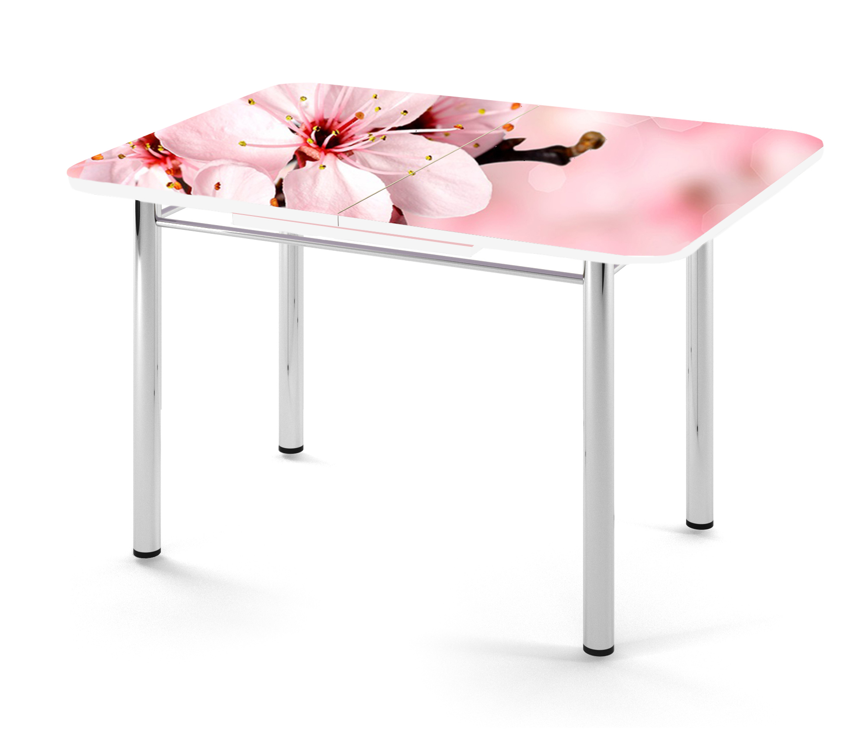Torsby торсби стол хромированный глянцевый белый 135x85 см
